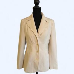 The Limited Stretch Vintage Y2K beige blazer Size Medium